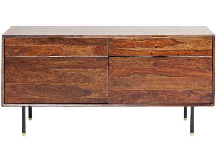Komoda Ravello 140x68 cm sheesham brązowa Wysokość 40 cm Drewno Płyta MDF Szerokość 140 cm Kategoria Komody