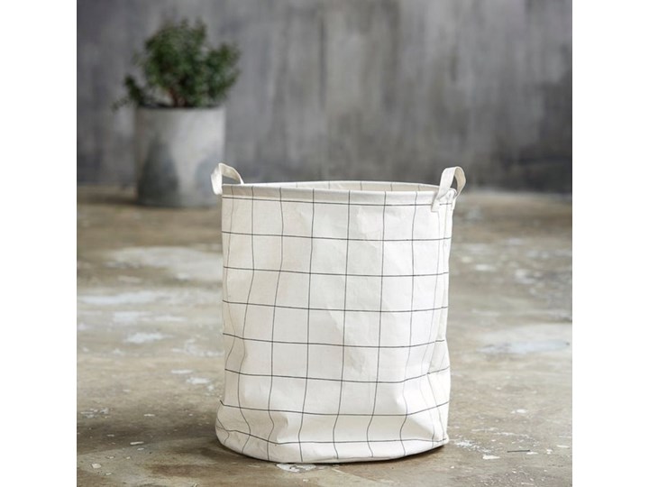 Kosz na pranie Squares 40x50 cm Kategoria Tkanina Kolor Biały
