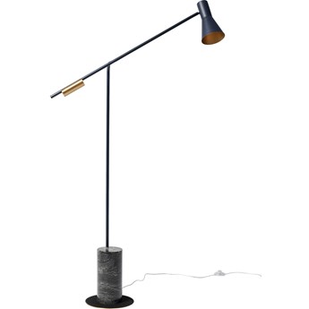 Lampa podłogowa metalowa czarna 160 cm