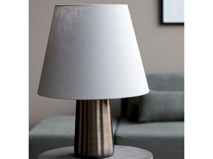 Lampa stołowa Bakora Ø13 cm biała Kolor Biały