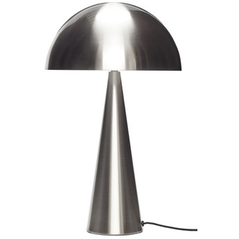Lampa stołowa metalowa srebrna Ø30x51 cm