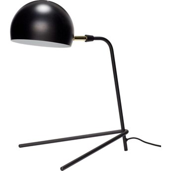 Lampa stołowa metalowa czarna 25x44 cm