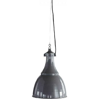 Lampa wisząca aluminiowa szara 35x47 cm