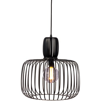 Lampa wisząca metalowa czarna Ø45x160 cm