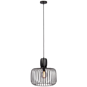 Lampa wisząca metalowa czarna Ø45x160 cm