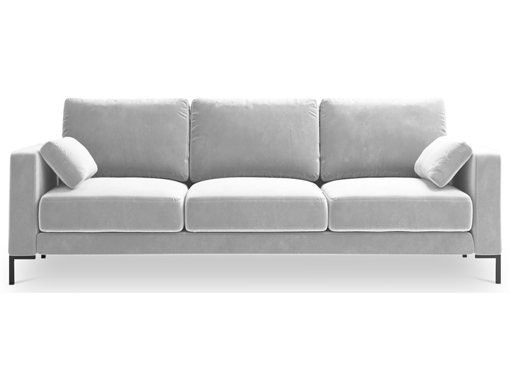 Sofa 3-os. Jade 220x90 cm srebrna Stała konstrukcja Funkcje Bez dodatkowych funkcji Kolor Srebrny