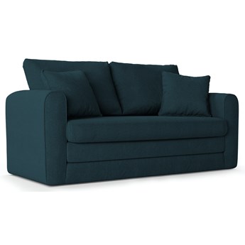 Sofa rozkładana 2 osobowa niebieska 158x69 cm