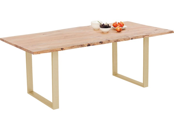 Stół Harmony 160x80 cm akacja - nogi złote Drewno Długość(n) 160 cm Kategoria Stoły kuchenne