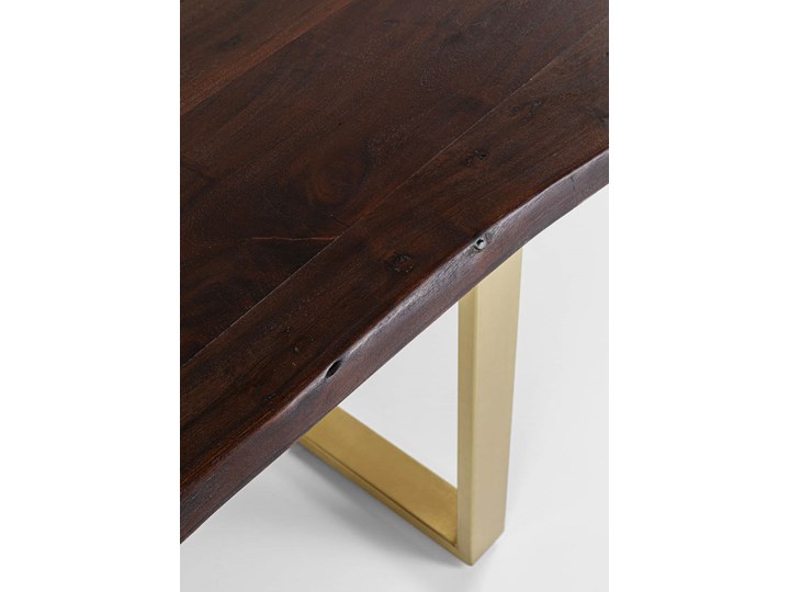 Stół Harmony 160x80 cm ciemnobrązowy - nogi złote Liczba miejsc Do 6 osób Pomieszczenie Stoły do jadalni