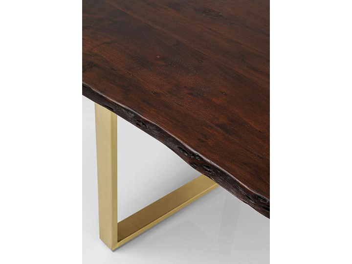 Stół Harmony 180x90 cm ciemnobrązowy - nogi złote Kategoria Stoły kuchenne