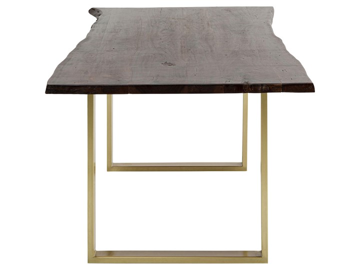 Stół Harmony 180x90 cm ciemnobrązowy - nogi złote Kategoria Stoły kuchenne