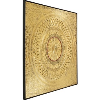 Dekoracja ścienna Art Geometric Circle 120x120 cm złota
