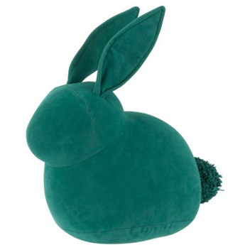 Figurka dekoracyjna Rabbit 26x27 cm zielona