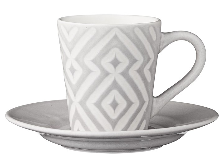 Filiżanka ceramiczna do espresso szara 75 ml Ceramika Kolor Szary Filiżanka do espresso Kategoria Filiżanki