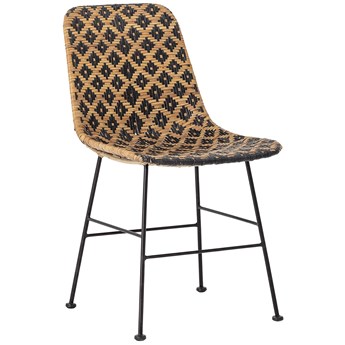 Krzesło Kitty 44x80 cm czarno-naturalne