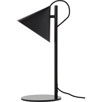 Lampa stołowa metalowa czarna Ø20x46 cm