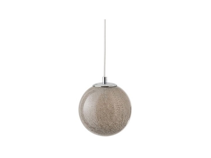 Lampa wisząca Dany ∅15x151 cm szara Lampa kula Szkło Lampa z kloszem Kolor Szary Metal Pomieszczenie Przedpokój