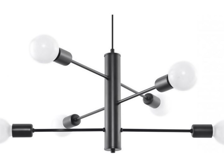 Lampa wisząca Duomo 60x60 cm 6D czarna