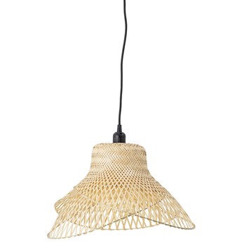Lampa wisząca z kloszem z bambusa Ø48x27 cm