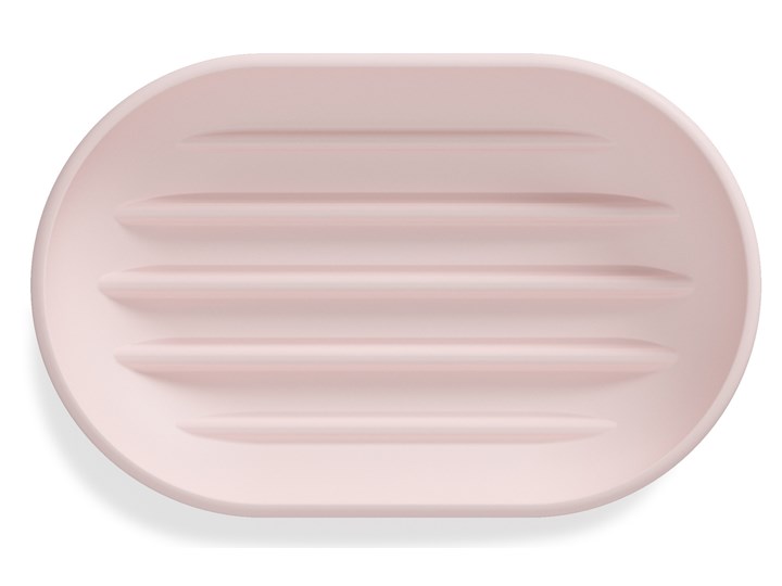 Mydelniczka Touch 14x9 cm jasnoróżowa Mydelniczki Kolor Biały Kolor Różowy