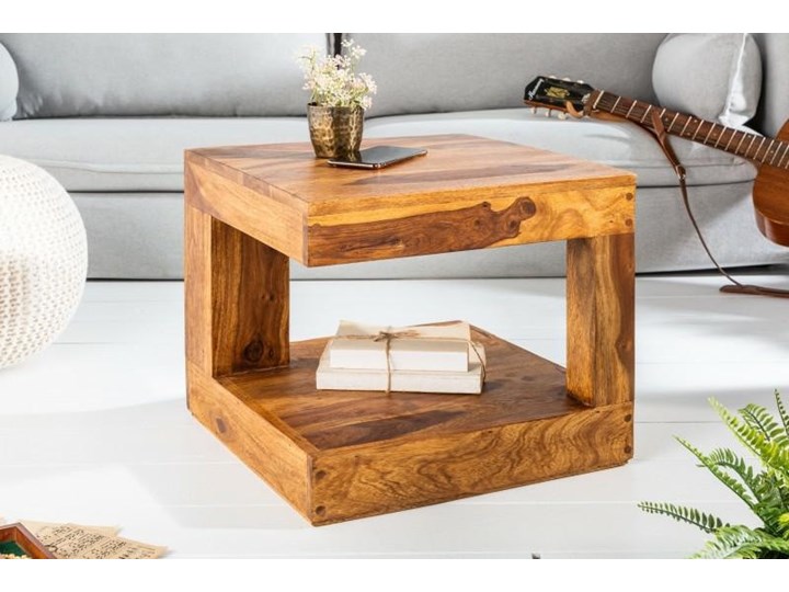 Stolik Giant S Wysokość 40 cm Drewno Wysokość 45 cm Styl Kolonialny
