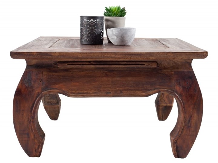 Stolik Kawowy mahoniowy Opium 60x60 cm - styl Shabby