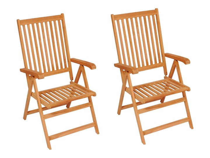 vidaXL Krzesła ogrodowe z kremowymi poduszkami, 2 szt., drewno tekowe Krzesło z podłokietnikami Krzesło składane Tworzywo sztuczne Kolor Beżowy Styl Nowoczesny