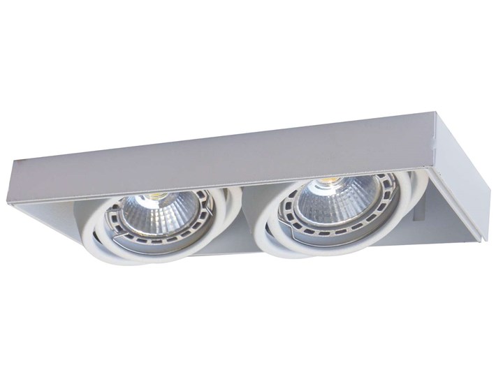 Podtynkowa LAMPA sufitowa ONEON 94362-WH Zumaline prostokątna OPRAWA metalowy WPUST do zabudowy biały Oprawa dekoracyjna Oprawa wpuszczana Oprawa stropowa Oprawa led Prostokątne Kategoria Oprawy oświetleniowe