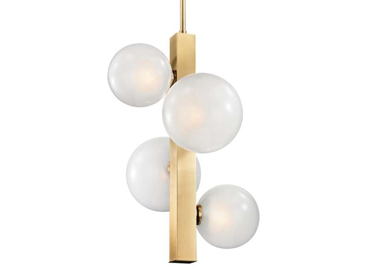 LAMPA wisząca CG4BALLS COPEL metalowa OPRAWA na łańcuchu ZWIS szklane kule balls złote białe
