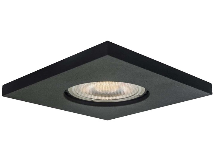 Sufitowa LAMPA wpuszczana LAGOS LP-440/1RS BK square Light Prestige metalowa OPRAWA kwadratowa WPUST podtynkowy IP65 czarna Oprawa stropowa Kolor Czarny Oprawa led Oprawa wpuszczana Kwadratowe Kategoria Oprawy oświetleniowe