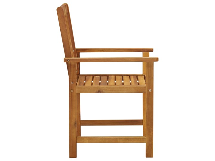 vidaXL Krzesła ogrodowe z poduszkami, 2 szt., drewno akacjowe Tworzywo sztuczne Kolor Brązowy