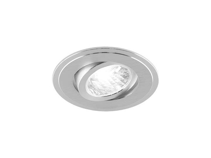 Wpuszczana LAMPA sufitowa ALUM C 03096 Ideus okrągła OPRAWA do zabudowy srebrna Okrągłe Kolor Srebrny Oprawa wpuszczana Oprawa led Oprawa stropowa Kategoria Oprawy oświetleniowe