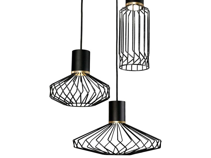 LAMPA wisząca PICO 8863 Nowodvorski metalowa OPRAWA industrialny ZWIS druciane klatki kaskada czarna Lampa druciana Stal Funkcje Brak dodatkowych funkcji