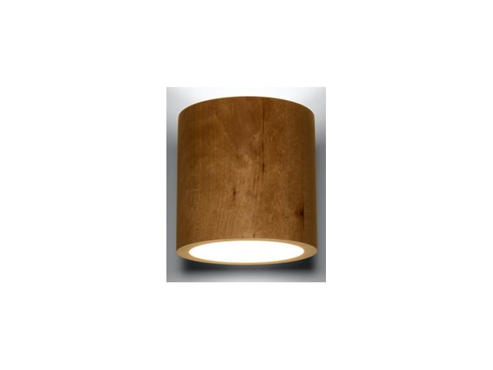 Kinkiet drewniany 10x12 cm Styl Nowoczesny Kinkiet LED Plafoniera Kinkiet z kloszem Drewno Kategoria Lampy ścienne 