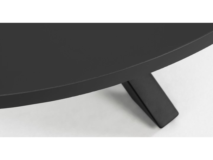 Stół okrągły Argo czarny Ø 119 cm Płyta MDF Stal Pomieszczenie Stoły do kuchni
