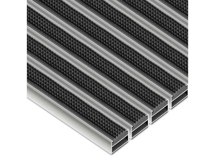 Clean Rubber - wycieraczka aluminiowa 12 mm czarny Kategoria Wycieraczki