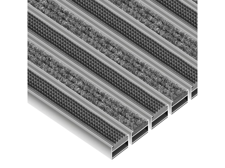 Clean Ryps - Rubber - wycieraczka aluminiowa 12 mm czarny Kategoria Wycieraczki