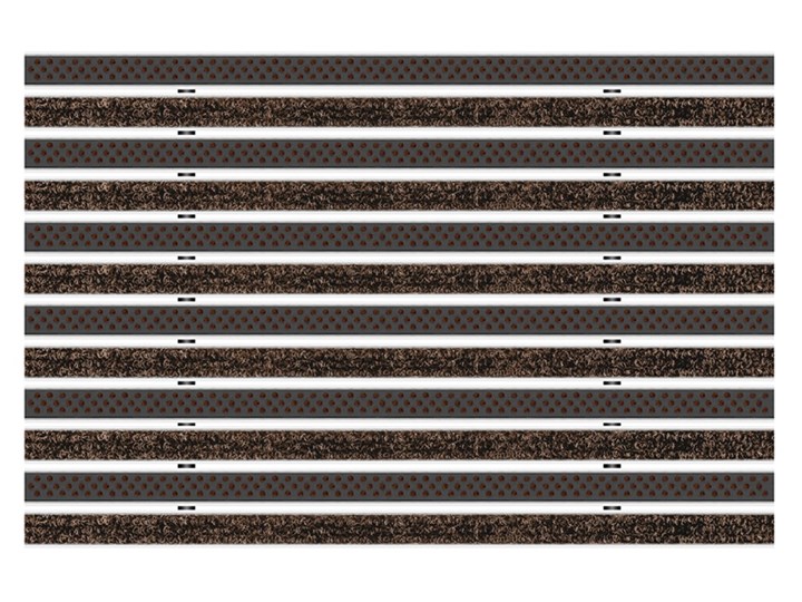 Clean Ryps - Scrub 40 x 60 cm - wycieraczka systemowa Kolor Czarny