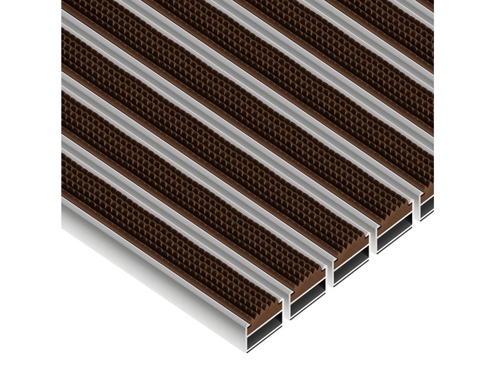 Clean Rubber - wycieraczka aluminiowa 12 mm czarny Kategoria Wycieraczki