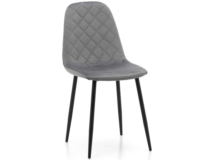 Nowoczesne krzesło tapicerowane DC-1916 jasnoszary welur #21 Styl Nowoczesny Tkanina Metal Wysokość 87 cm Głębokość 51 cm Szerokość 44 cm Tworzywo sztuczne Kategoria Krzesła kuchenne