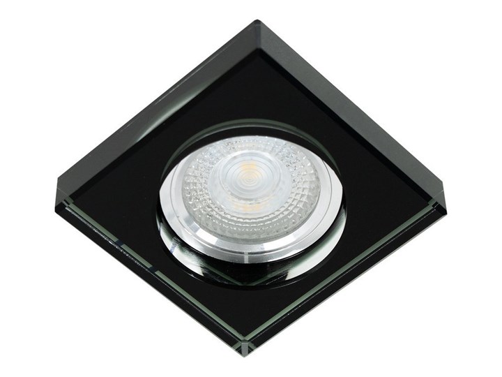 Szklana punktowa oprawa sufitowa CRYSTAL Grande Black IP20 kwadratowa czarna grube szkło EDO777133 EDO Kolor Czarny Oprawa wpuszczana Oprawa stropowa Kwadratowe Kategoria Oprawy oświetleniowe