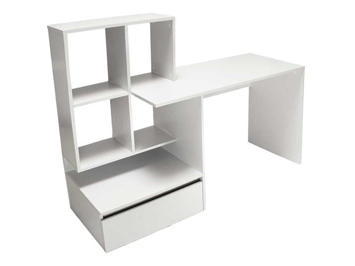 Biurko Tom 2 biały - Meb24.pl Głębokość 51 cm Płyta MDF Głębokość 52 cm Drewno Szerokość 145 cm Kategoria Biurka