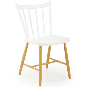 Skandynawskie krzesło z białym siedziskiem K419