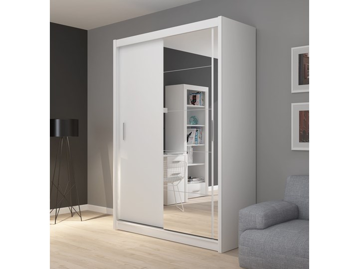 Szafa przesuwna Susan 150 biała - Meb24.pl Szerokość 150 cm Pomieszczenie Sypialnia Wysokość 216 cm Głębokość 61 cm Drewno Płyta laminowana Płyta MDF Pomieszczenie Przedpokój