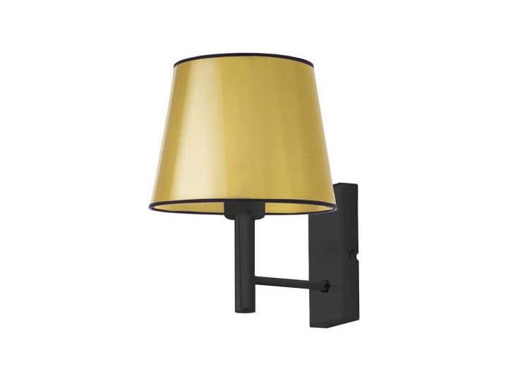 KINKIET DREMA STOŻEK WELUR GOLDEN Metal Tkanina Kategoria Lampy ścienne  Kinkiet z abażurem Kolor Zielony