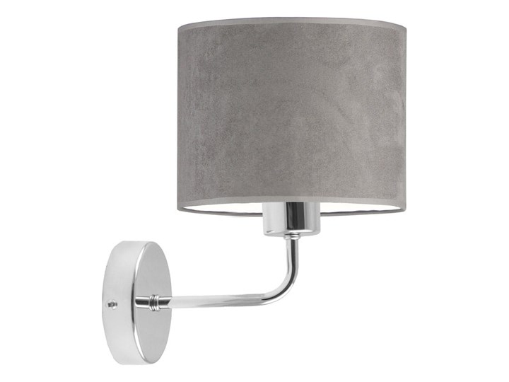 KINKIET ŚCIENNY PREXA WALEC WELUR GOLDEN Kinkiet z abażurem Kategoria Lampy ścienne Tkanina Metal Styl Nowoczesny