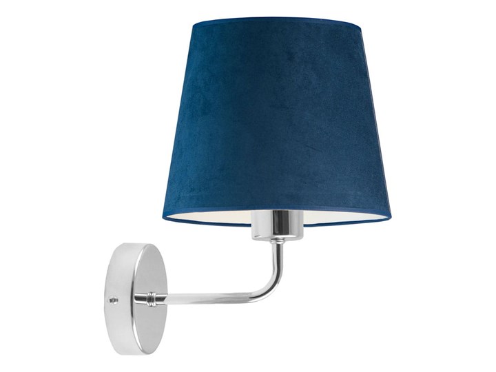 LAMPA ŚCIENNA KINKIET PREXA STOŻEK WELUR GOLDEN Kinkiet z abażurem Tkanina Metal Styl Nowoczesny Kategoria Lampy ścienne