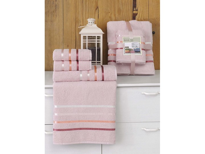 Bilge Ręcznik bawełniany frotte BALE/953/light pink 2x50x80+2x70x140 kpl. 50x80 cm Komplet ręczników Ręcznik kąpielowy Kolor Różowy 70x140 cm Bawełna Kategoria Ręczniki