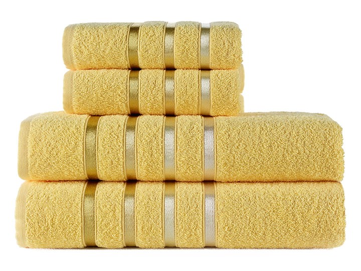 Bilge Ręcznik bawełniany frotte BALE/953/yellow 2x50x80+2x70x140 kpl. Bawełna 70x140 cm Ręcznik kąpielowy 50x80 cm Komplet ręczników Kolor Żółty