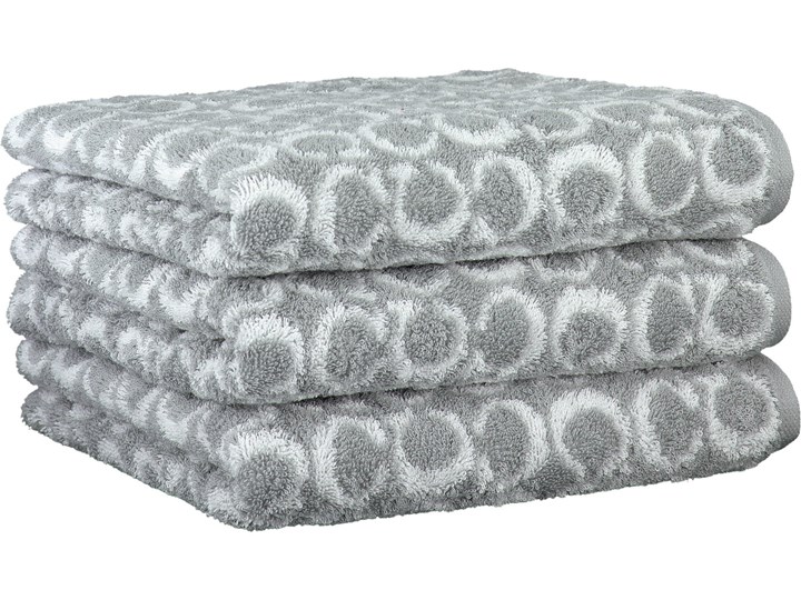 Ręcznik bawełniany 50x100 Two-Tone Allover platynowy, Cawö 50x100 cm Bawełna Kategoria Ręczniki